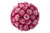 35 роз Дип Перпл в шляпной коробке - фото 6124