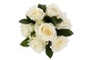 7 роз Аваланш в шляпной коробке - фото 6190