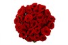 Букет 25 красных роз 60/70 см - фото 6598